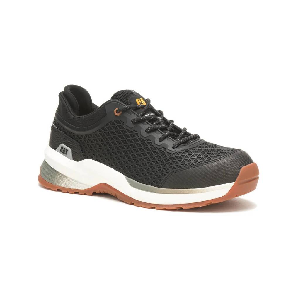 NEW CAT FOOTWEAR men's comp-toe streamline 2.0 eh work shoe in black